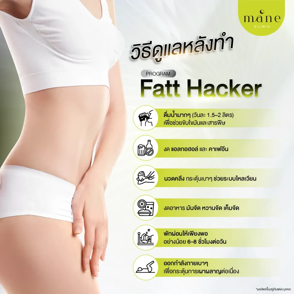 วิธีดูแลหลังทำ fatt hacker