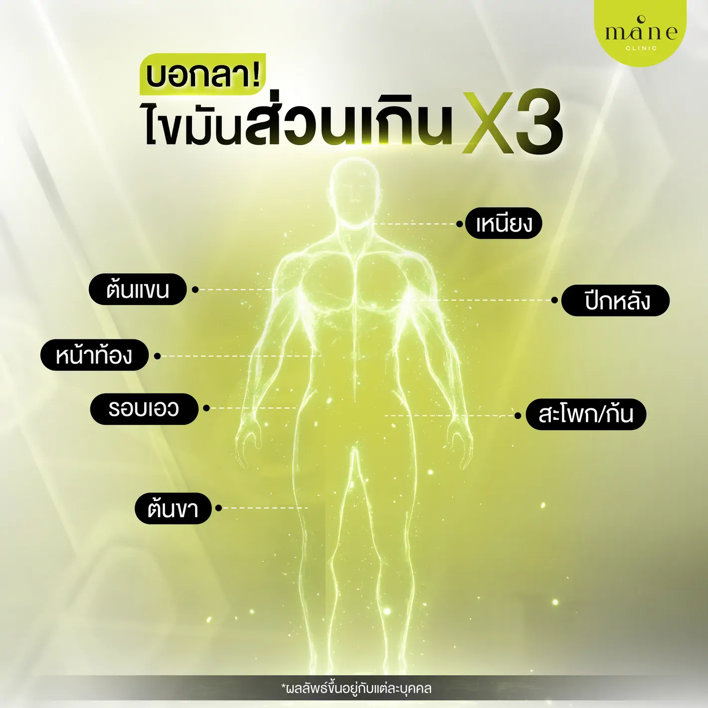 บอกลาไขมันส่วนเกิน x3
