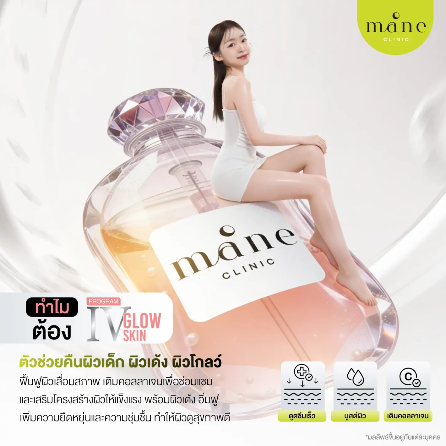 ทำไมต้องเลือกโปรแกรม IV GLOW SKIN