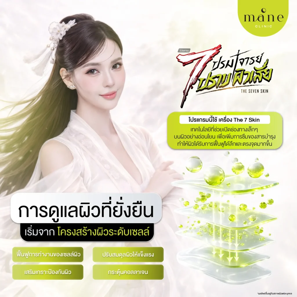 หลักการทำงานของ The Seven Skin ฟื้นฟูผิวจากต้นตอ ที่ไม่ใช่แค่ปกปิด