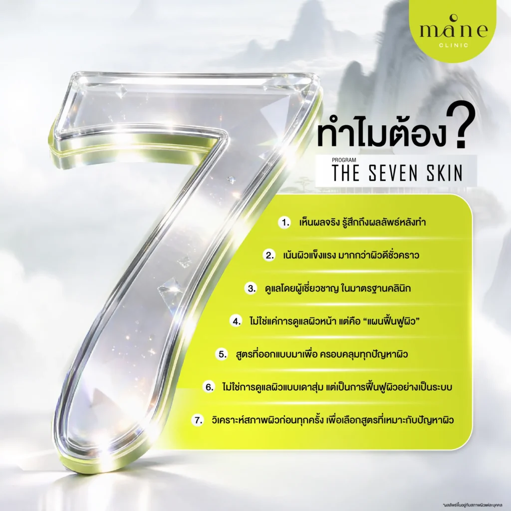 ทำไมต้อง โปรแกรม The Seven Skin 7 ปรมาจารย์ ปราบผิวเสีย?